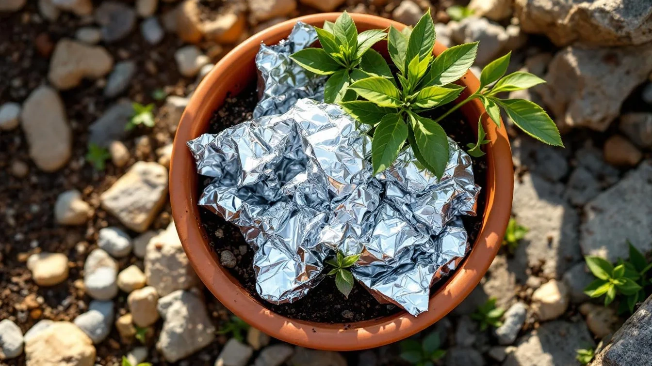 Perché mettere la carta stagnola nei vasi può sorprendere